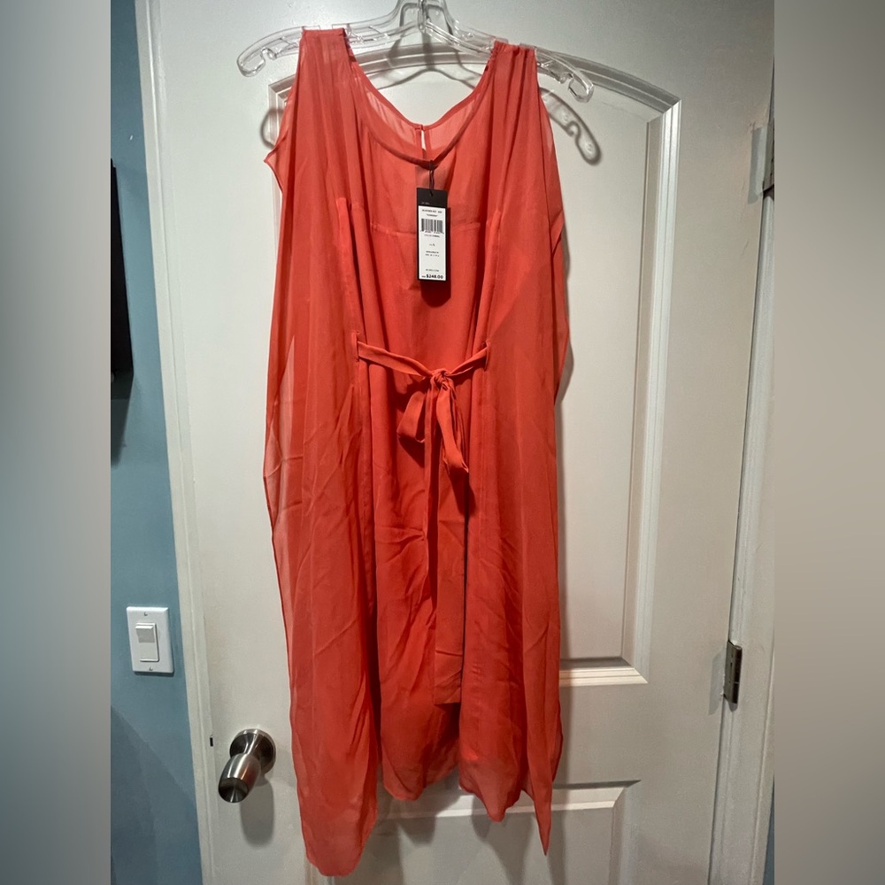 BCBG Corissa dress size L in Coral